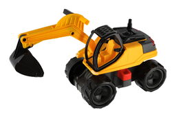 Bagr žlutočerný Giga Trucks plast 80cm v krabici 70x35x29cm