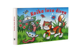 Knížka Leporelo Kočka leze dírou - Václav Bláha 16x9cm