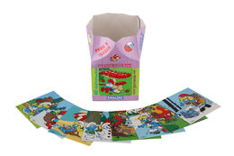 Pexeso Šmoulové MAXI papírové společenská hra 40 velkých kartiček v krabičce 8x9,5x8cm