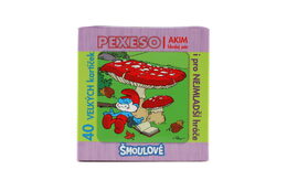 Pexeso Šmoulové MAXI papírové společenská hra 40 velkých kartiček v krabičce 8x9,5x8cm