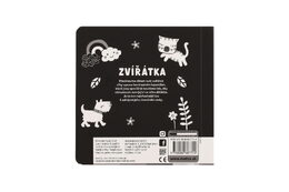 Knížka Vysoce kontrastní leporelo Zvířátka 16x16cm 0m+