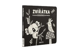 Knížka Vysoce kontrastní leporelo Zvířátka 16x16cm 0m+