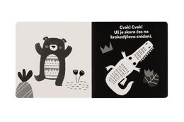 Knížka Vysoce kontrastní leporelo Zvířátka 16x16cm 0m+