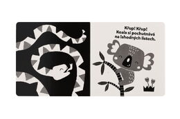 Knížka Vysoce kontrastní leporelo Zvířátka 16x16cm 0m+