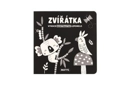 Knížka Vysoce kontrastní leporelo Zvířátka 16x16cm 0m+