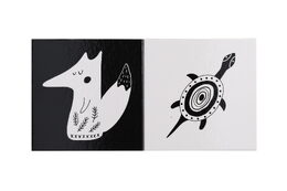 Knížka Kontrastní leporelo Roztomilá zvířátka 15,5x15cm 0m+