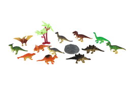 Dinosauři plast 5-8cm v tubě 12ks v boxu