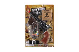 Pistole klapací s doplňky plast 22cm na kartě