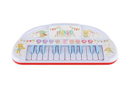 Piánko zvířátka plast 35cm pro nejmenší na baterie se zvukem v krabici 43x24x9cm