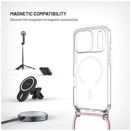 MagPure Neck iPhone 17 Pro růžová FIXED