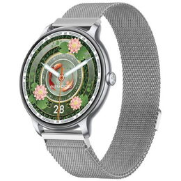 Slim s kovovým řemínkem Stříbrná ARMODD