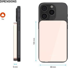 PWB MagZen 5 Crystal, Qi2, růžová FIXED