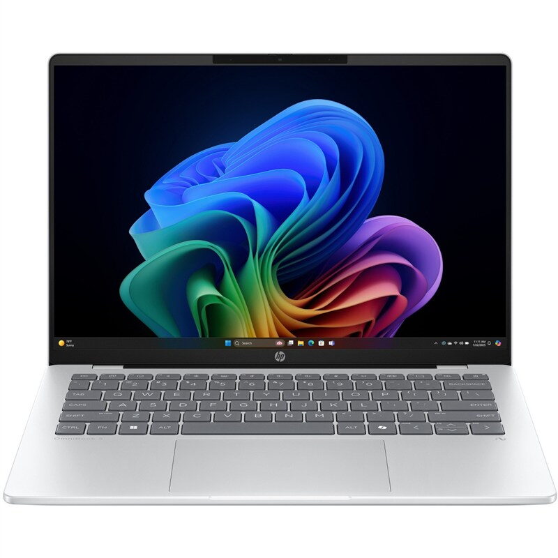 Ntb HP OmniBook 5 NG AI PC 14-he0001nc + Game Pass předplatné na 3 měsíce Qualcomm SnapdragonX Plus (X1P 42 100), 14", RAM 16GB, SSD 1024 GB Qualcomm Adreno, Microsoft Windows 11 H