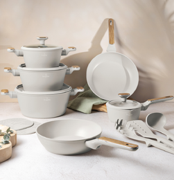 BERLINGERHAUS Sada nádobí s titanovým povrchem 15 ks Sahara Nordic Collection BH-8325