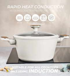 BERLINGERHAUS Sada nádobí s titanovým povrchem 15 ks Sahara Nordic Collection BH-8325