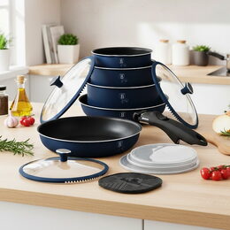 BERLINGERHAUS Sada nádobí s titanovým povrchem 13 ks Deep Sea Collection BH-8417