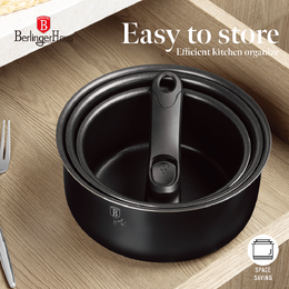 BERLINGERHAUS Sada nádobí s titanovým povrchem 13 ks Black Rose Collection BH-8419