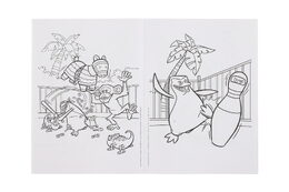 Omalovánky Tučňáci z Madagaskaru 20x27,5cm