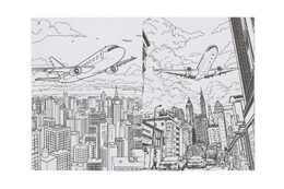 Omalovánky Vlaky a letadla 20x27,5cm