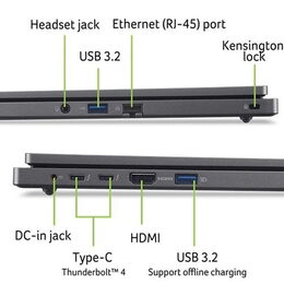 Ntb Acer TravelMate P2 (TMP216-71-G3-TCO-569M) INTEL Core U5-125H, 16", RAM 16GB, SSD 1024 GB Intel Intel Graphics, FPR, Microsoft Windows 11 Pro - šedý