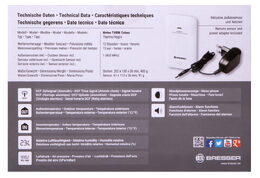 Meteostanice Bresser s barevným displejem, černá