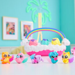 Hatchimals figurky s doplňky z duhového obláčku