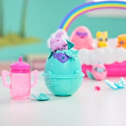 Hatchimals figurky s doplňky z duhového obláčku