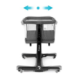 Postýlka Kidnort Snäckskal černá