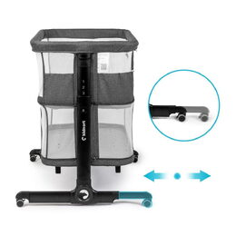 Postýlka Kidnort Snäckskal černá