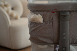 Postýlka Kidnort Snäckskal béžová