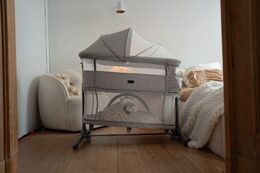 Postýlka Kidnort Snäckskal béžová