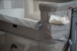 Postýlka Kidnort Snäckskal béžová