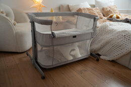 Postýlka Kidnort Snäckskal béžová