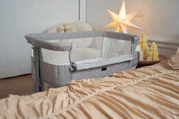 Postýlka Kidnort Snäckskal béžová