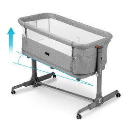 Postýlka Kidnort Snäckskal šedá