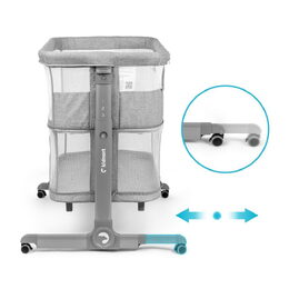 Postýlka Kidnort Snäckskal šedá