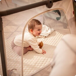 Cetovní postýlka Kidnort Bleke 2v1 béžová