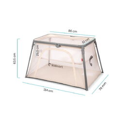 Cetovní postýlka Kidnort Bleke 2v1 béžová