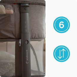 Postýlka Kidnort Snäckskal béžová