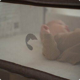 Postýlka Kidnort Snäckskal béžová