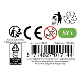Švihadlo 280cm s plastovou rukojetí s kuličkovými ložisky 5 barev na kartě 12x26x3cm