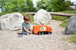 Auto popelář Worxx plast 53cm Mercedes Arocs v krabici 54x26x20cm