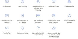 Chytrý zvonek Ezviz HP7 Pro 4K domácí interkom, WiFi, 8" dotyk. displej