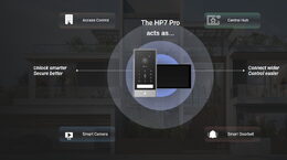 Chytrý zvonek Ezviz HP7 Pro 4K domácí interkom, WiFi, 8" dotyk. displej
