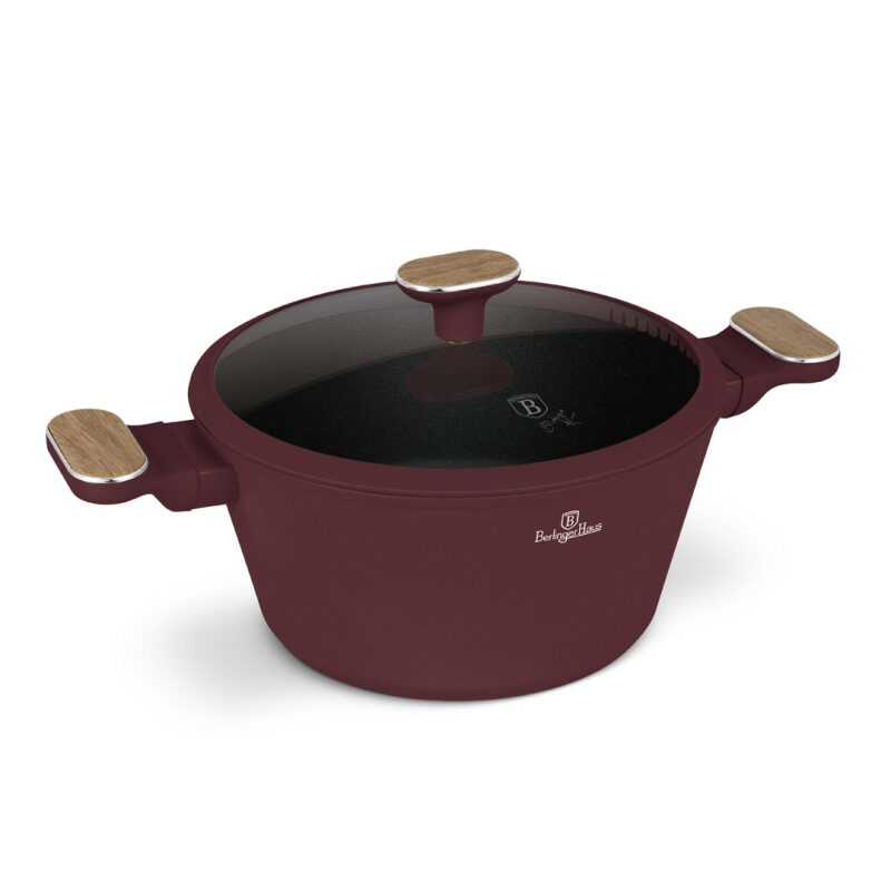 BERLINGERHAUS Kastrol s titanovým povrchem a poklicí 24 cm Leonardo Nordic Collection BH-8301