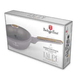 BERLINGERHAUS Pánev hluboká  s poklicí 24 cm Taupe Nordic Collection BH-8333