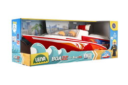 Boazz loď/člun hasiči stříkací s loďkou Boaties plast s figurkami 2ks v krabici 42x16x16cm 24m+