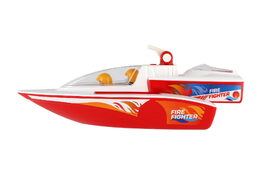 Boazz loď/člun hasiči stříkací s loďkou Boaties plast s figurkami 2ks v krabici 42x16x16cm 24m+