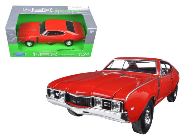 Welly - Oldsmobile(1968) model 1:34 červené