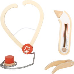 small foot Doktorský set se zeleno-bílou lékařskou taškou